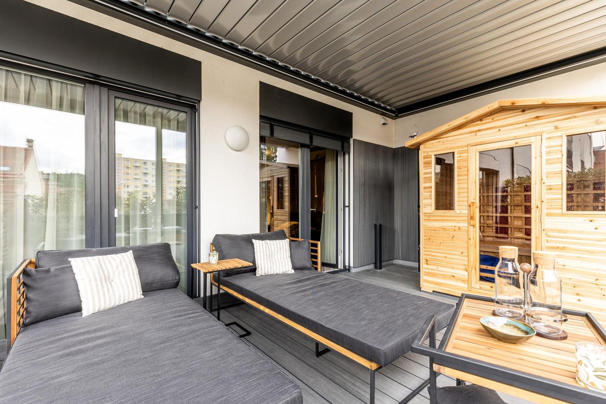 Апартаменты Dh Terrace And Sauna 2kk - Videnske Terasy 1 Брно