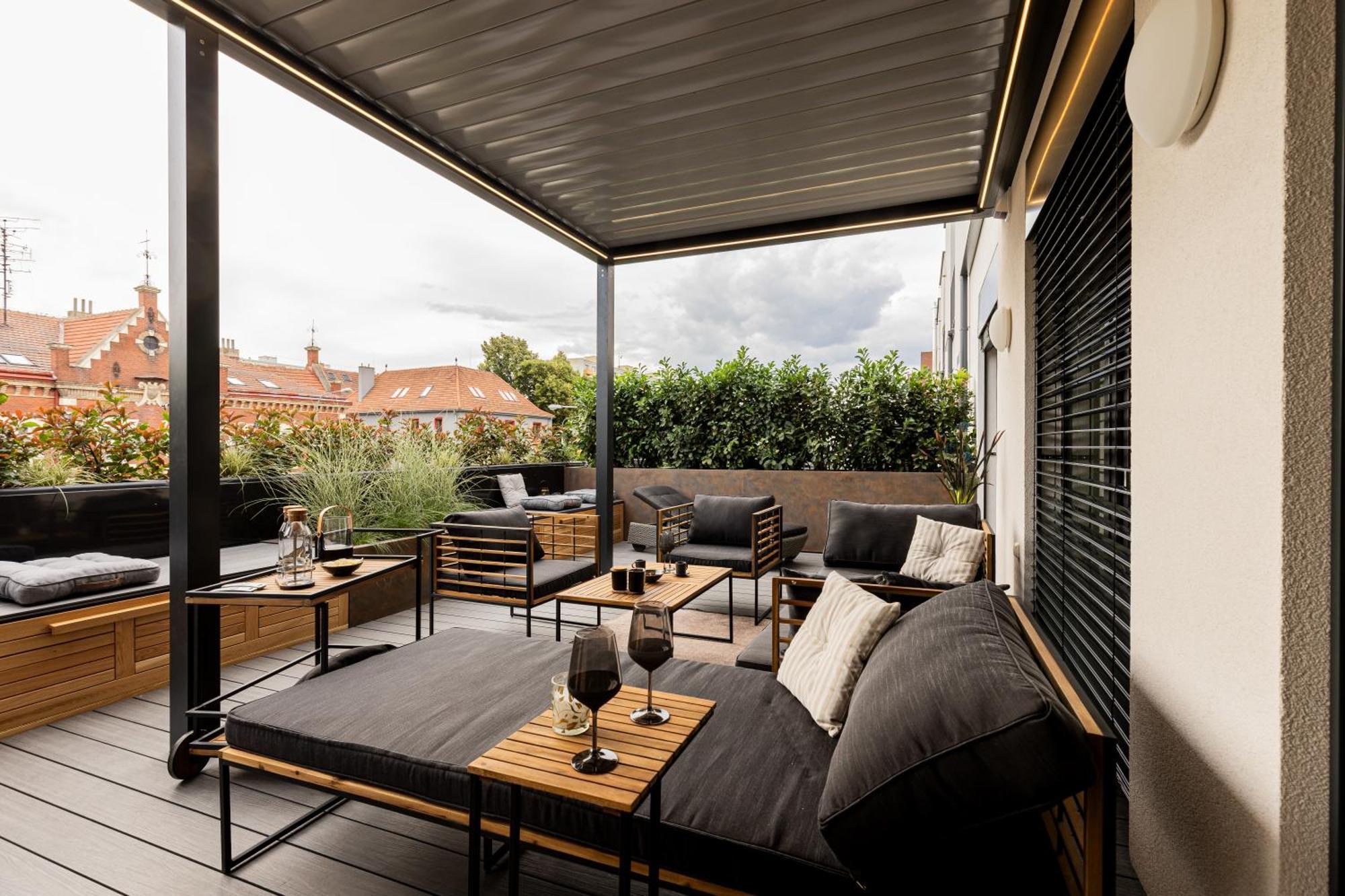 Апартаменты Dh Terrace And Sauna 2kk - Videnske Terasy 1 Брно